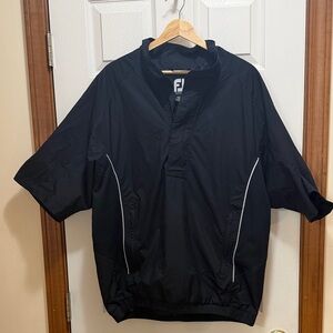 FootJoy Black Short Sleeve Windbreaker